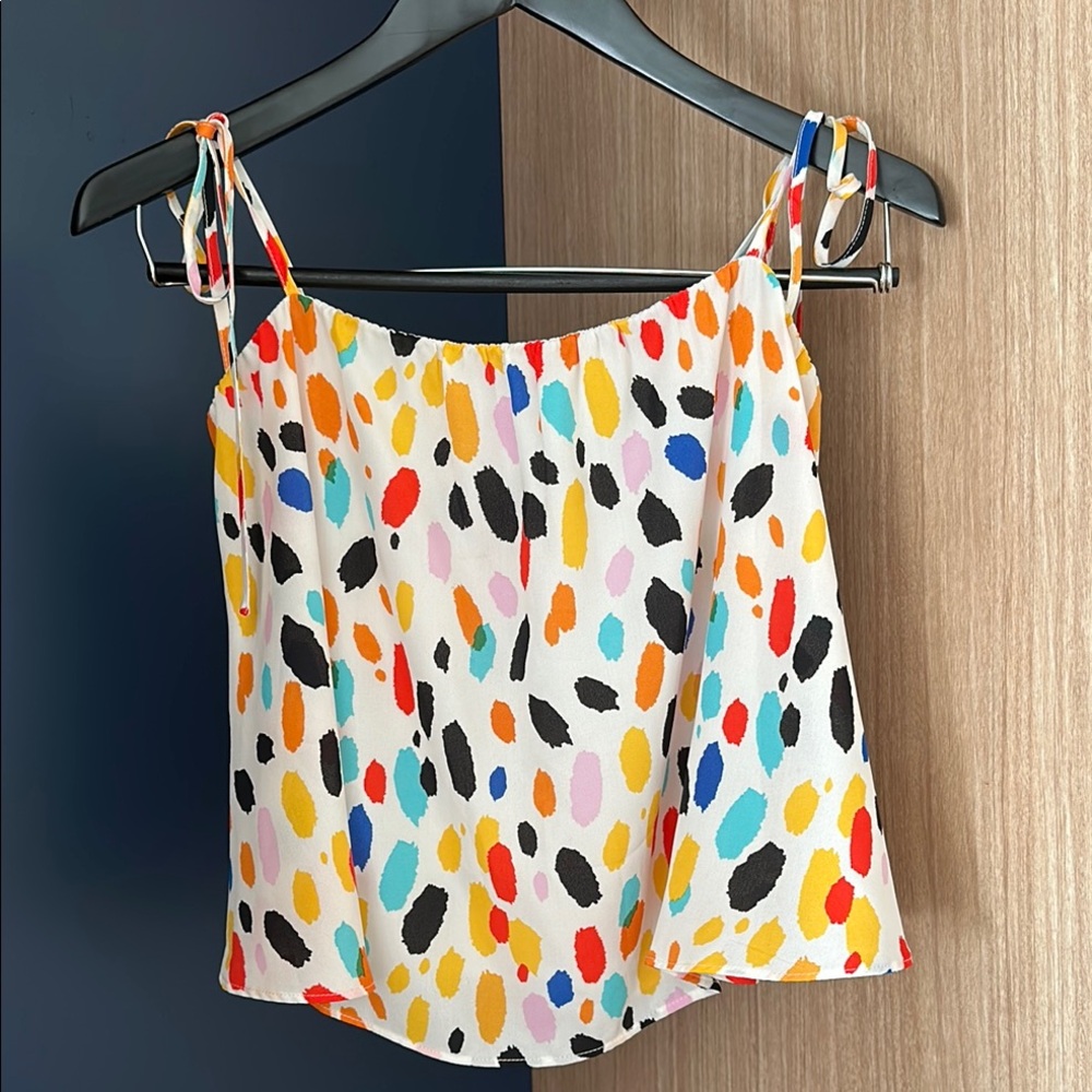 🌈LIKE NEW🌈Bundle 5 items @ 20$, pay only 60$ - Colorful Polka Dot Top